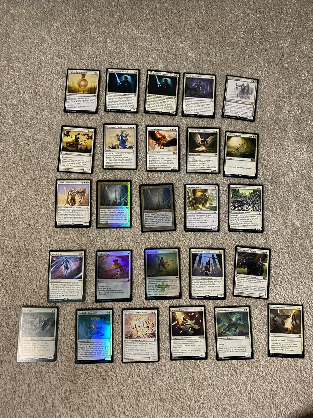 Magic White Card Lot - 26 Assorted White Magic Cards